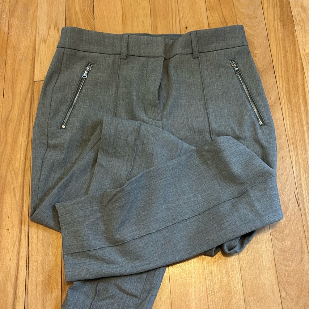 Express Grey Work Pants Skinny high rise